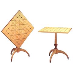 Unique Tilt-Top Dining, Game, or Center Table by Dale Broholm, USA 1992 2