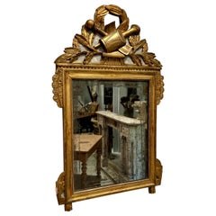 19. Jahrhundert Louis XVI Stil Französisch Giltwood Bridal Spiegel