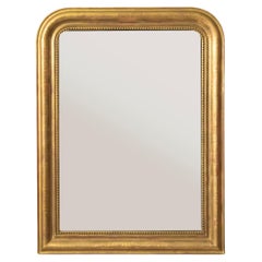 Small Scale 19th Century French Louis Philippe Period Gilt Wood Mirror