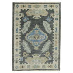 Turkish Oushak Rug Oriental Handmade 2'2" x 2'11"