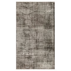 Tapis turc vintage en gris, noir et blanc, à motif dégradé de Rug & Kilim