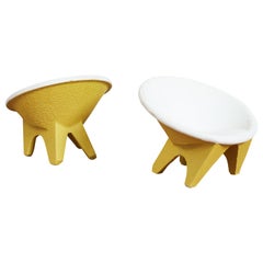 Yellow Concrete Chair