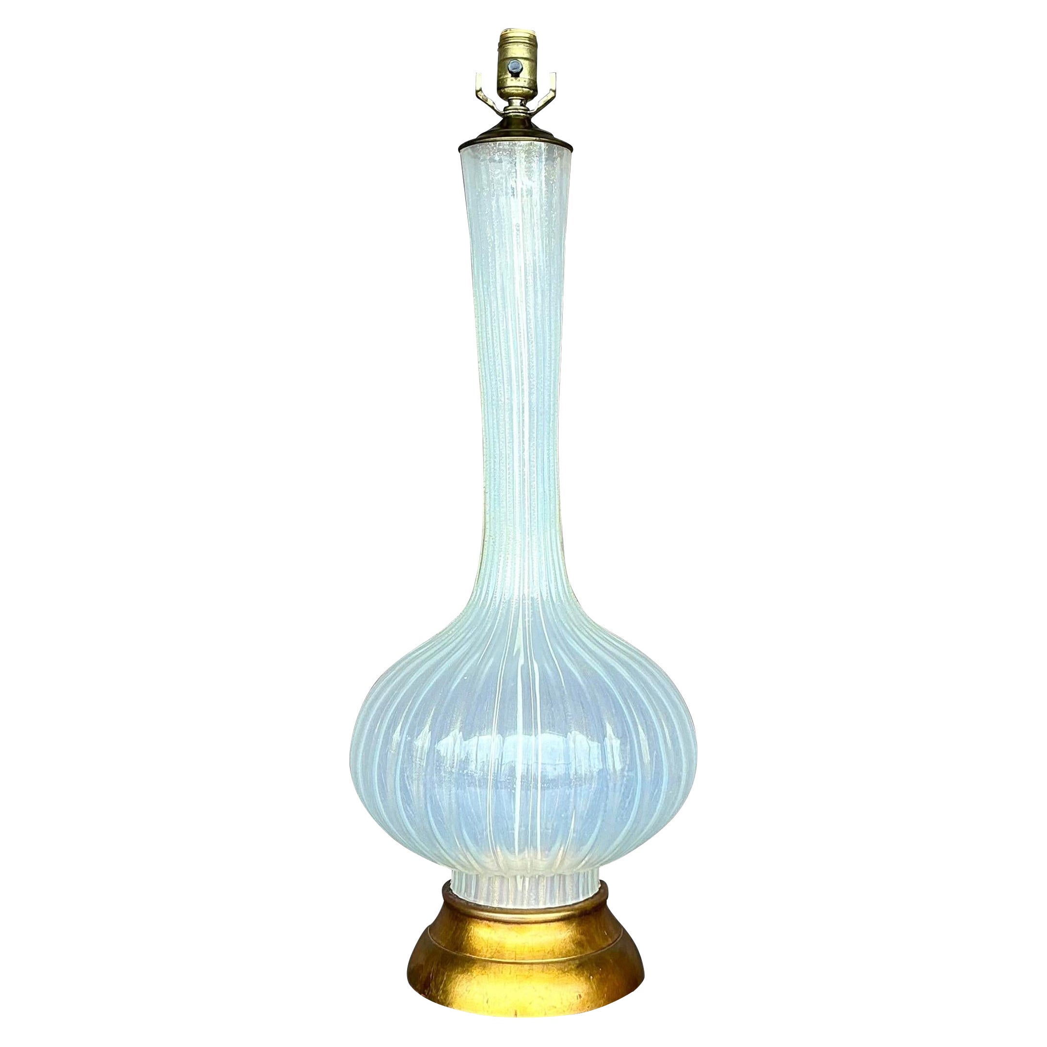 Vintage Regency-Glaslampe im Regency-Stil nach Murano