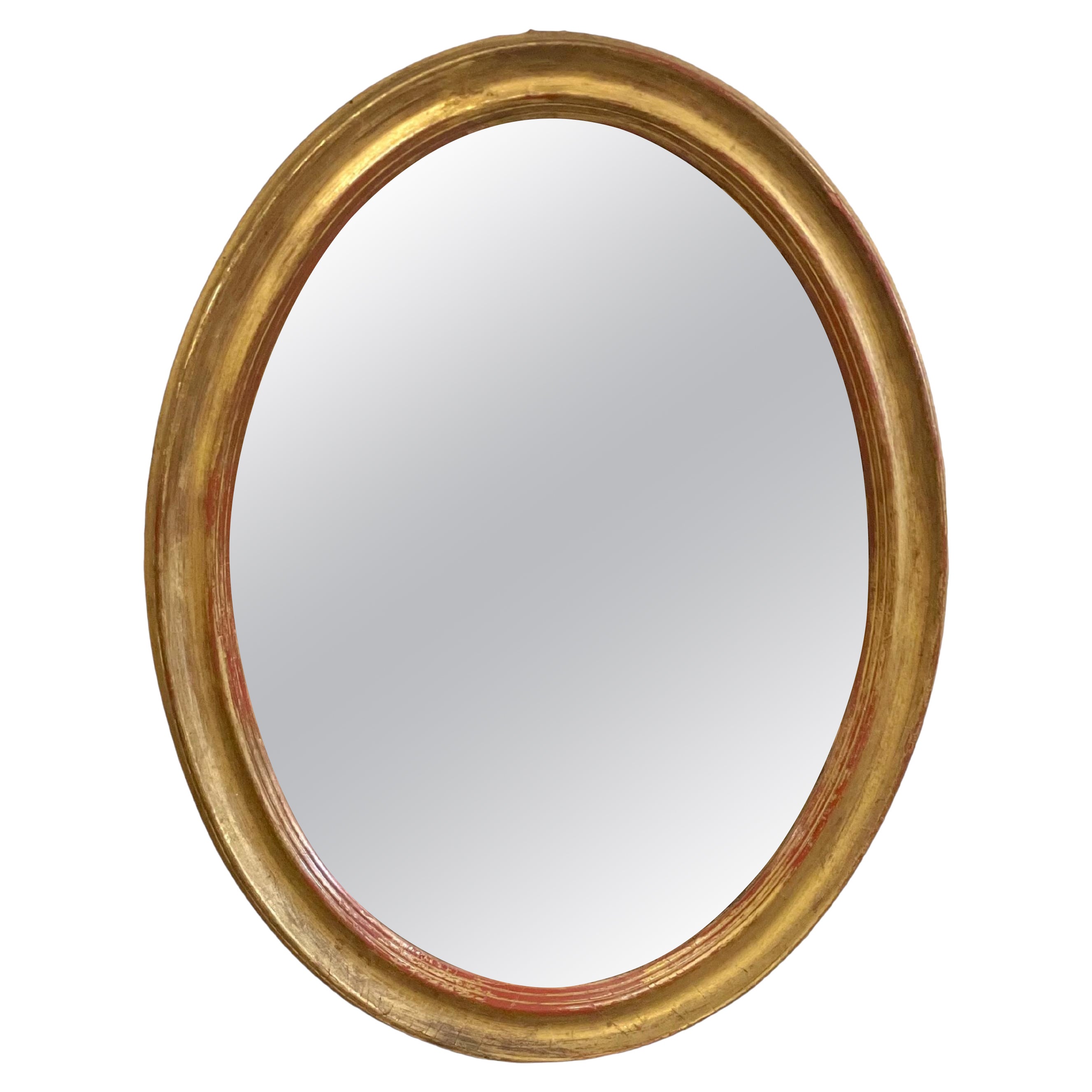 Oval Wall Giltwood Mirror