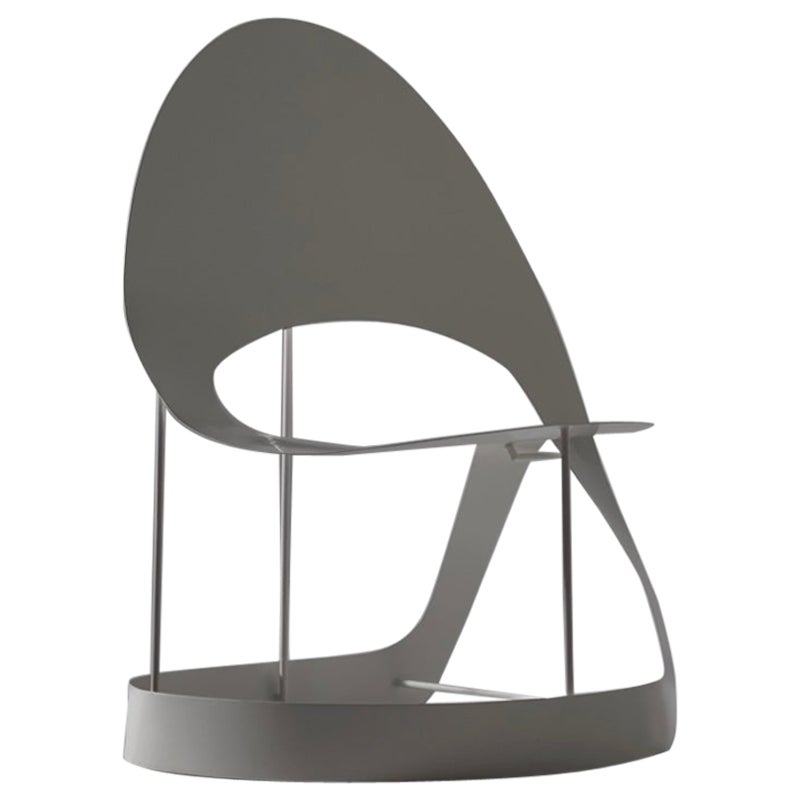Unique sculptural metal chair, France 1960s For Sale