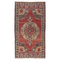 5x9 Ft One  of a Kind Vintage Cappadocia Rug, Semi Antique Turkish wool Carpet