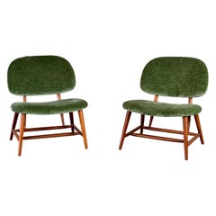 Natural Beech Armchairs in the Style of Alf Svensson, Contemporary, Italy