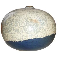 Colette Houtmann, Rare Stoneware Vase Covered with Nucleations, circa 1980