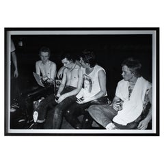 Retro Iconic Large Photo by Dennis Morris of Sex Pistols Backstage