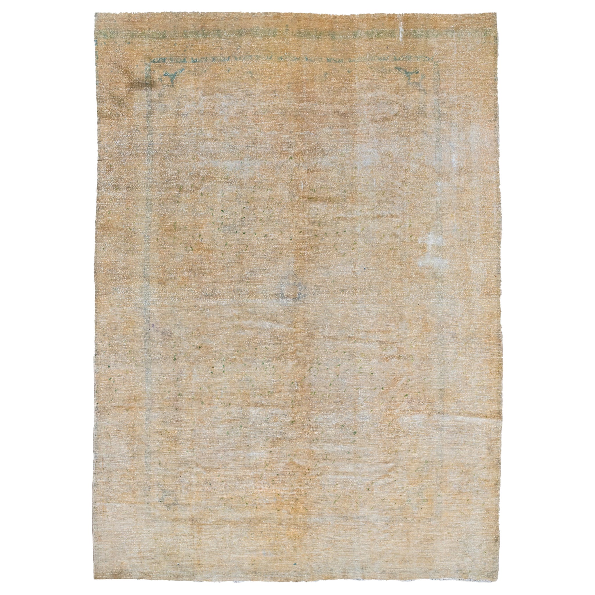Persian Rug Vintage Distressed circa 1940 For Sale
