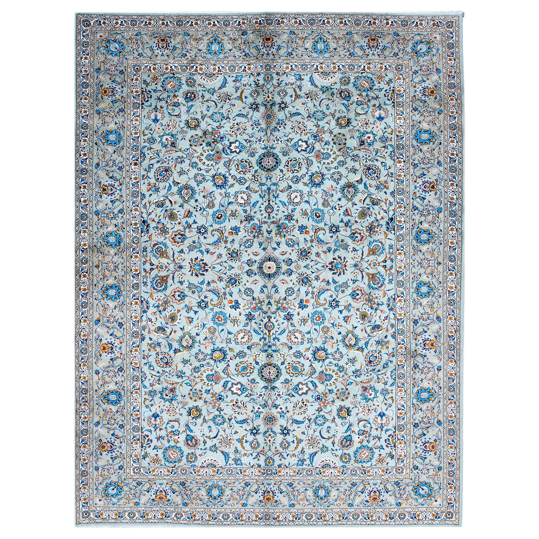 Alfombra persa Kashan del siglo XX