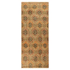 Tapis vintage Zeki Müren en beige avec motif géométrique coloré de Rug & Kilim