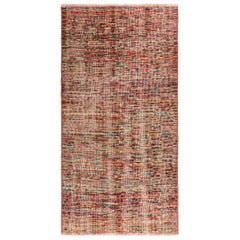 Vintage Zeki Müren Rug with Polychromatic Geometric Stripes, from Rug & Kilim