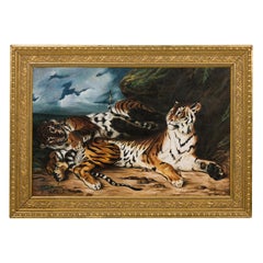 Estudio de tigres Pintura de animales salvajes