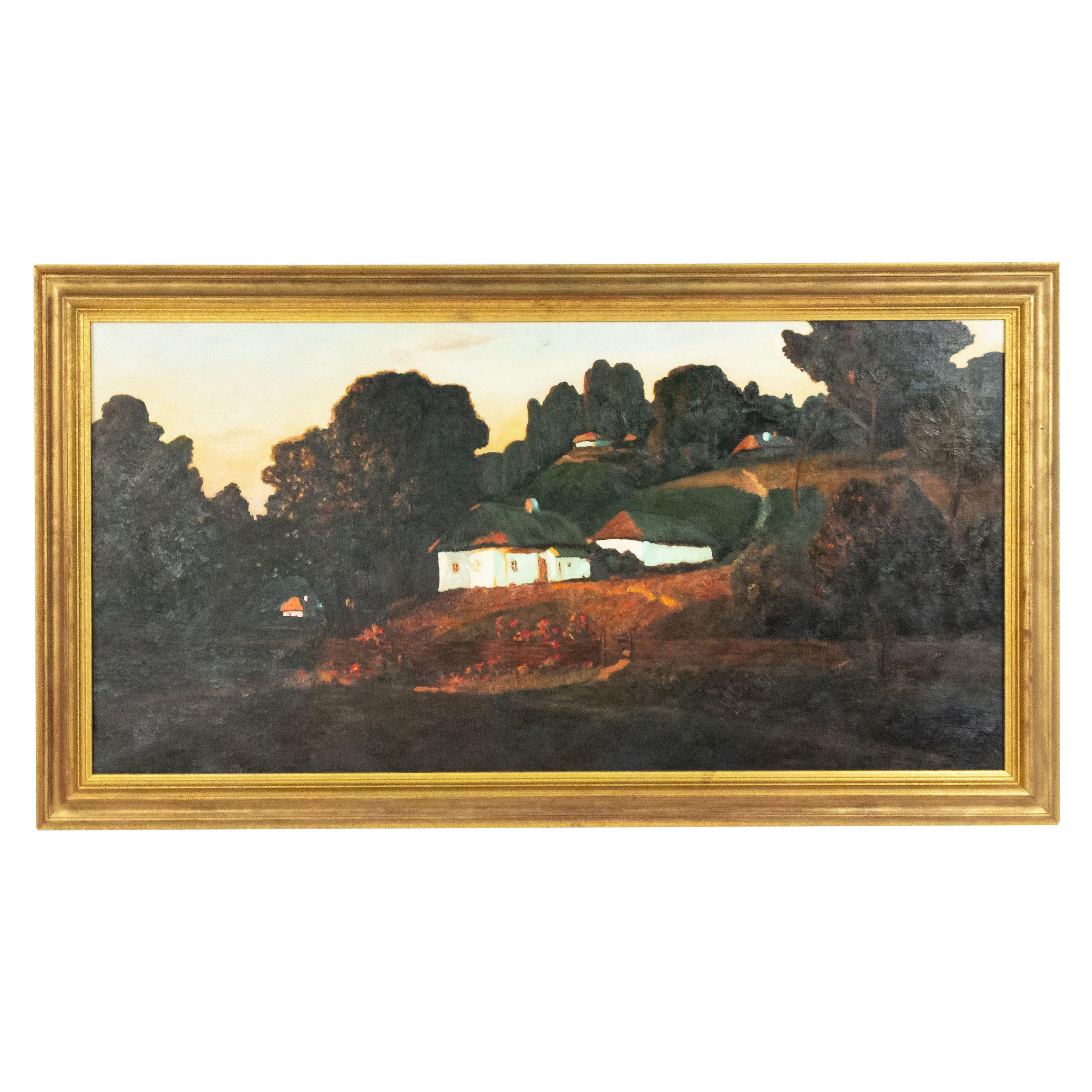 Paesaggio delle case nel Wood