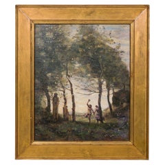 Die Landschaft unter den Bäumen