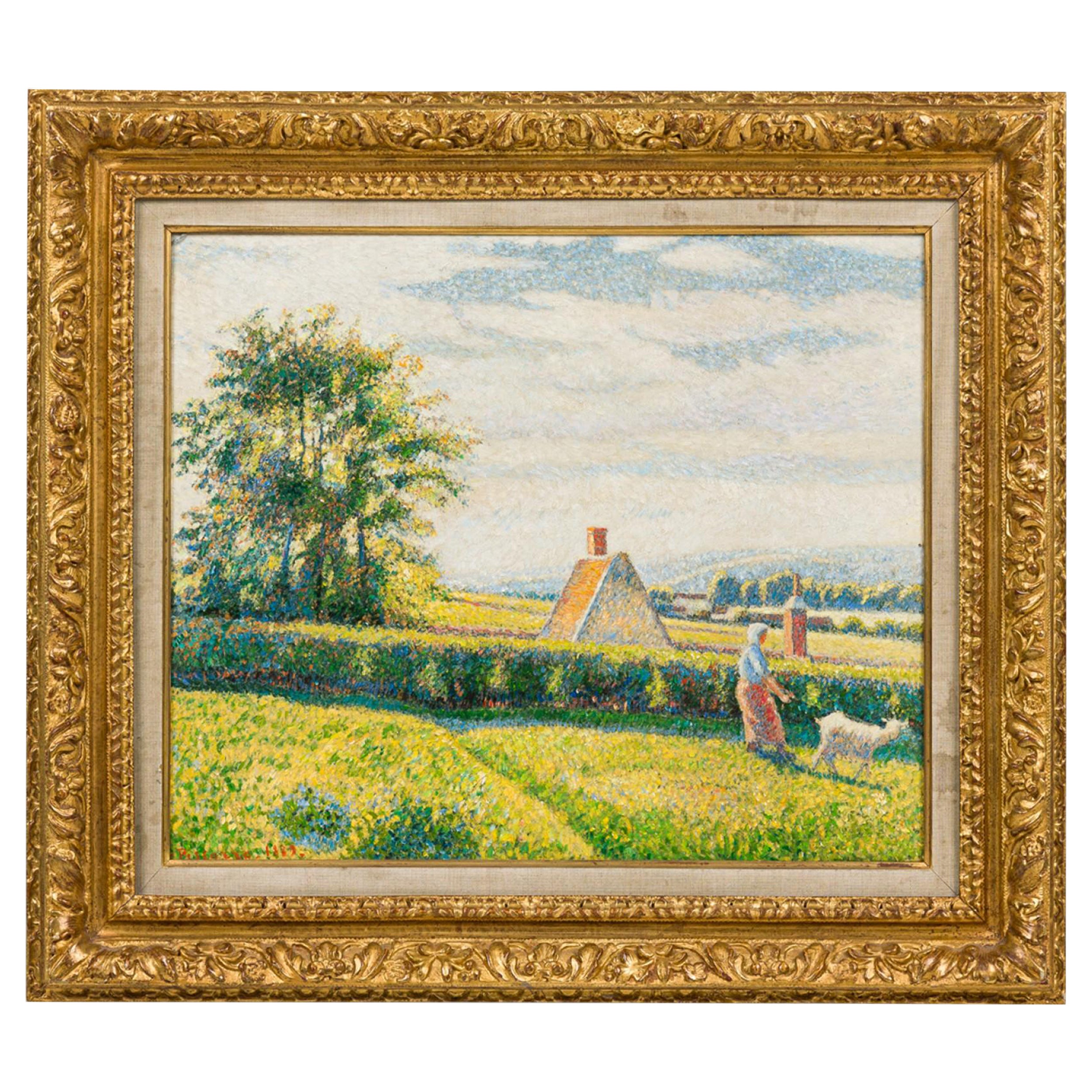 Paisaje "Pastos de primavera" en venta