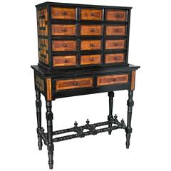 Ebonized Specimen Cabinet 8