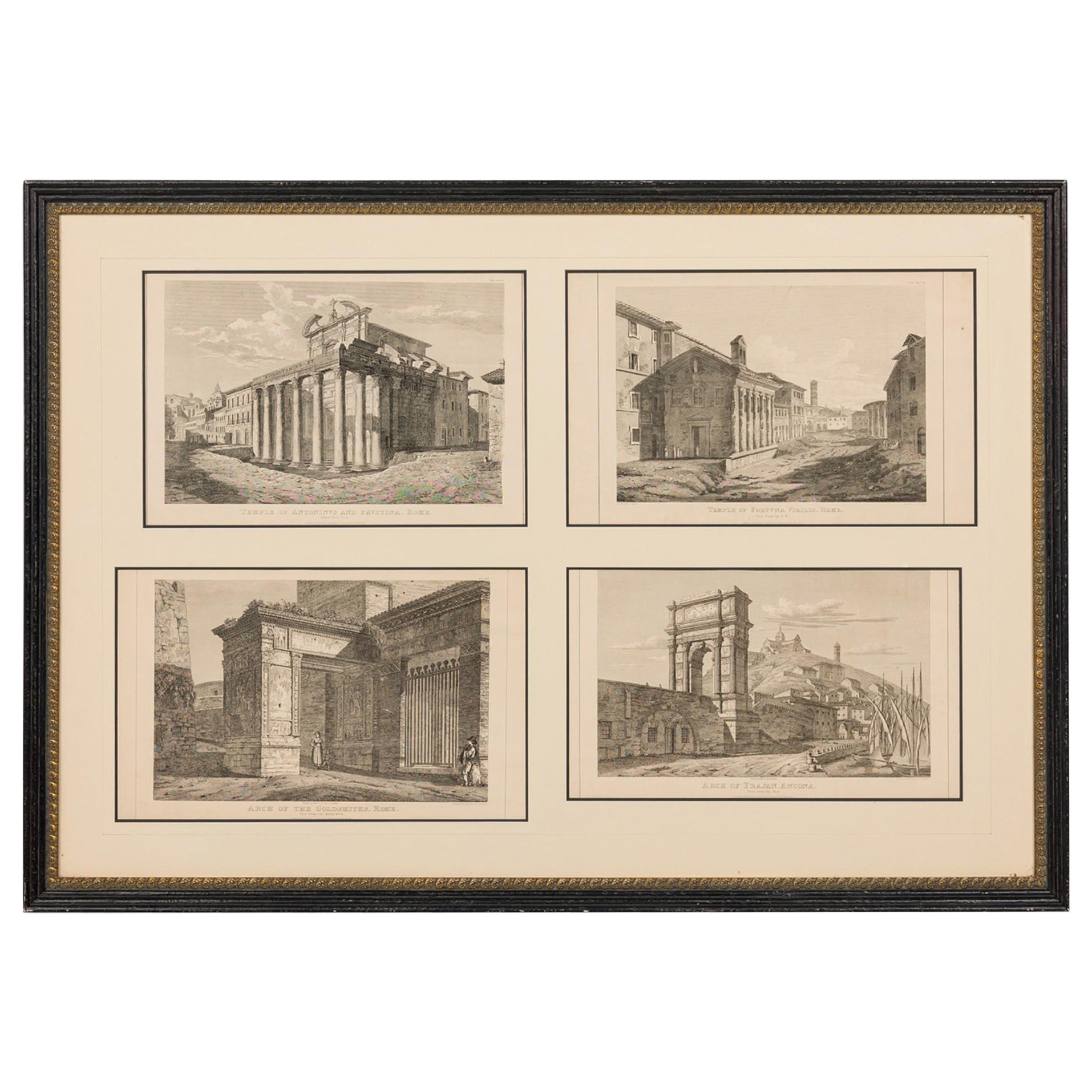 Stampa Templi architettonici neoclassici italiani in vendita