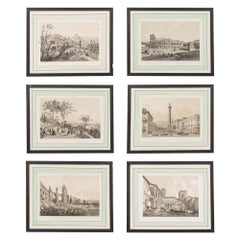group of 6 Italian engravings