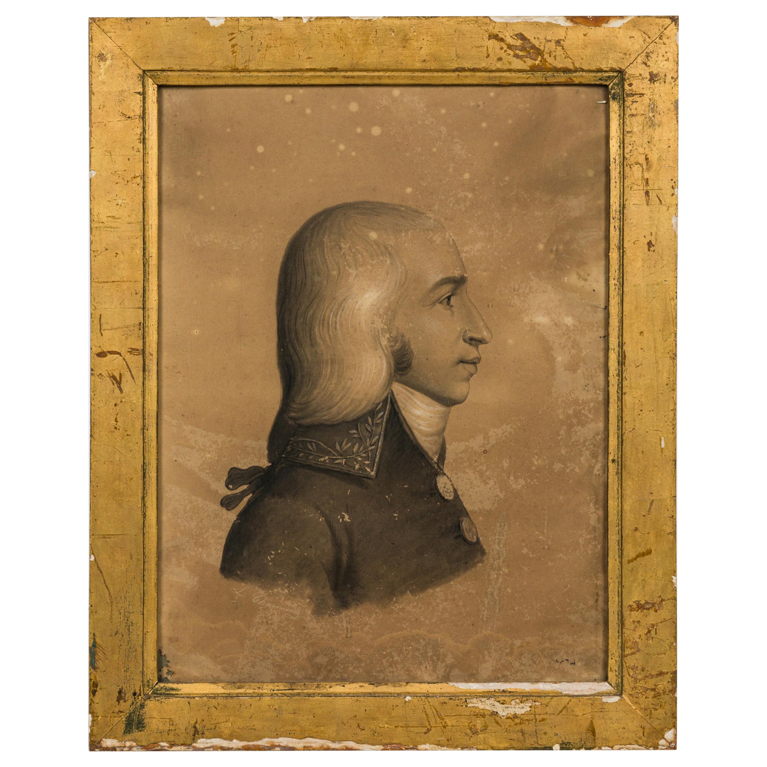 American Federal Side Portrait of an Officer