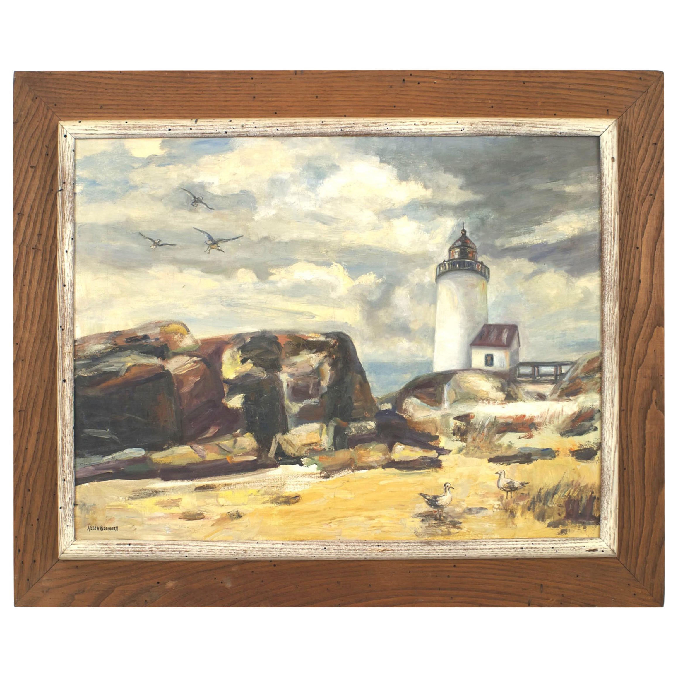 Quadro del faro di metà secolo