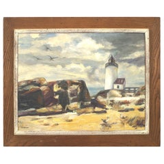 Quadro del faro di metà secolo