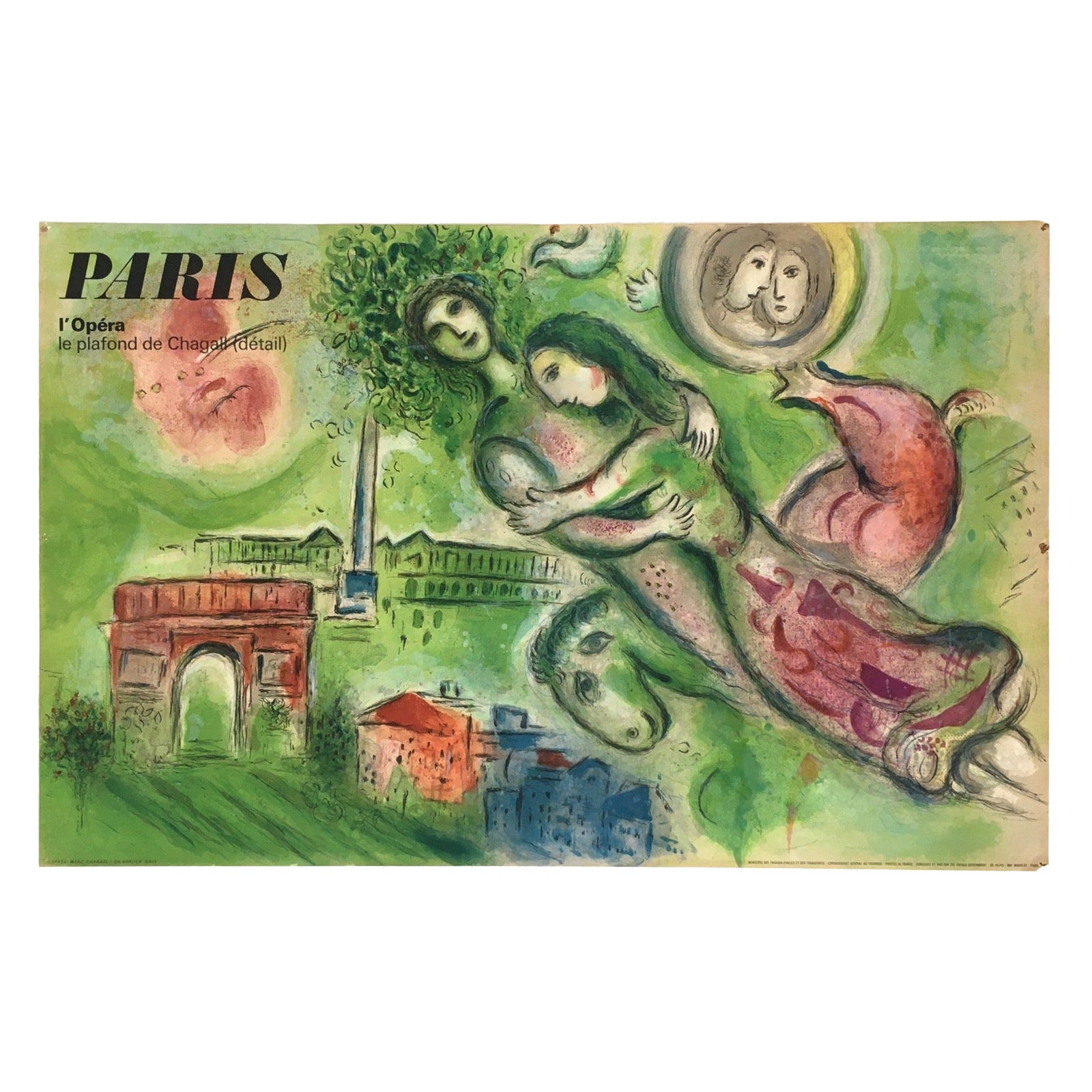 Marc Chagall Original Poster PARIS L'Opera Romeo and Juliette, 1964