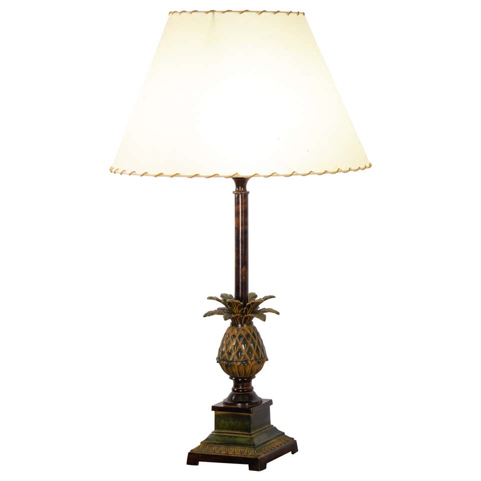 Vintage Pineapple Lamp For Sale at 1stDibs | antique pineapple lamp ...