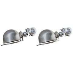 Pair of vintage Jean Louis Domecq for Jielde Sconces