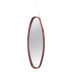 Italian Oval Mirror in Rosewood, Italy 60