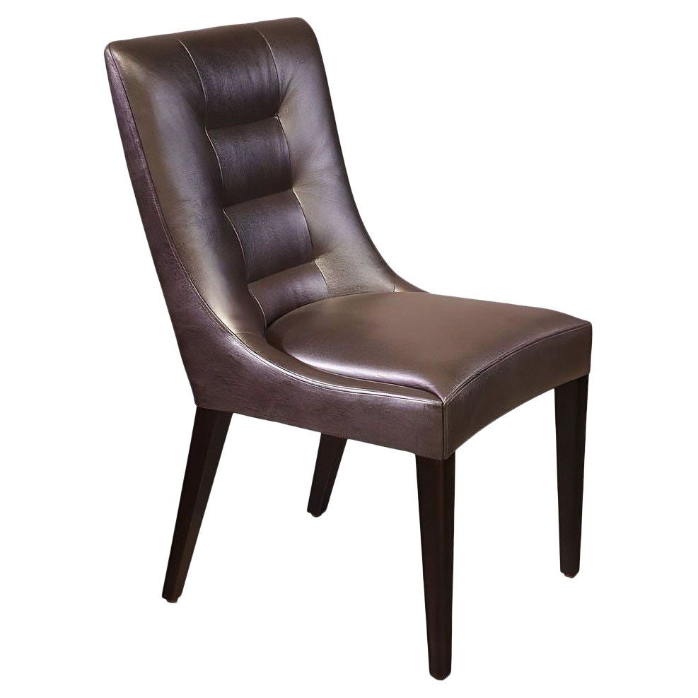 Dakota Jackson Pull Up Leather Side Chair