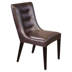Dakota Jackson Pull Up Leather Side Chair