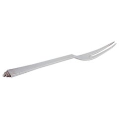 Forchetta da arrosto a piramide Georg Jensen in argento sterling. Hallmark: 1933-1944.