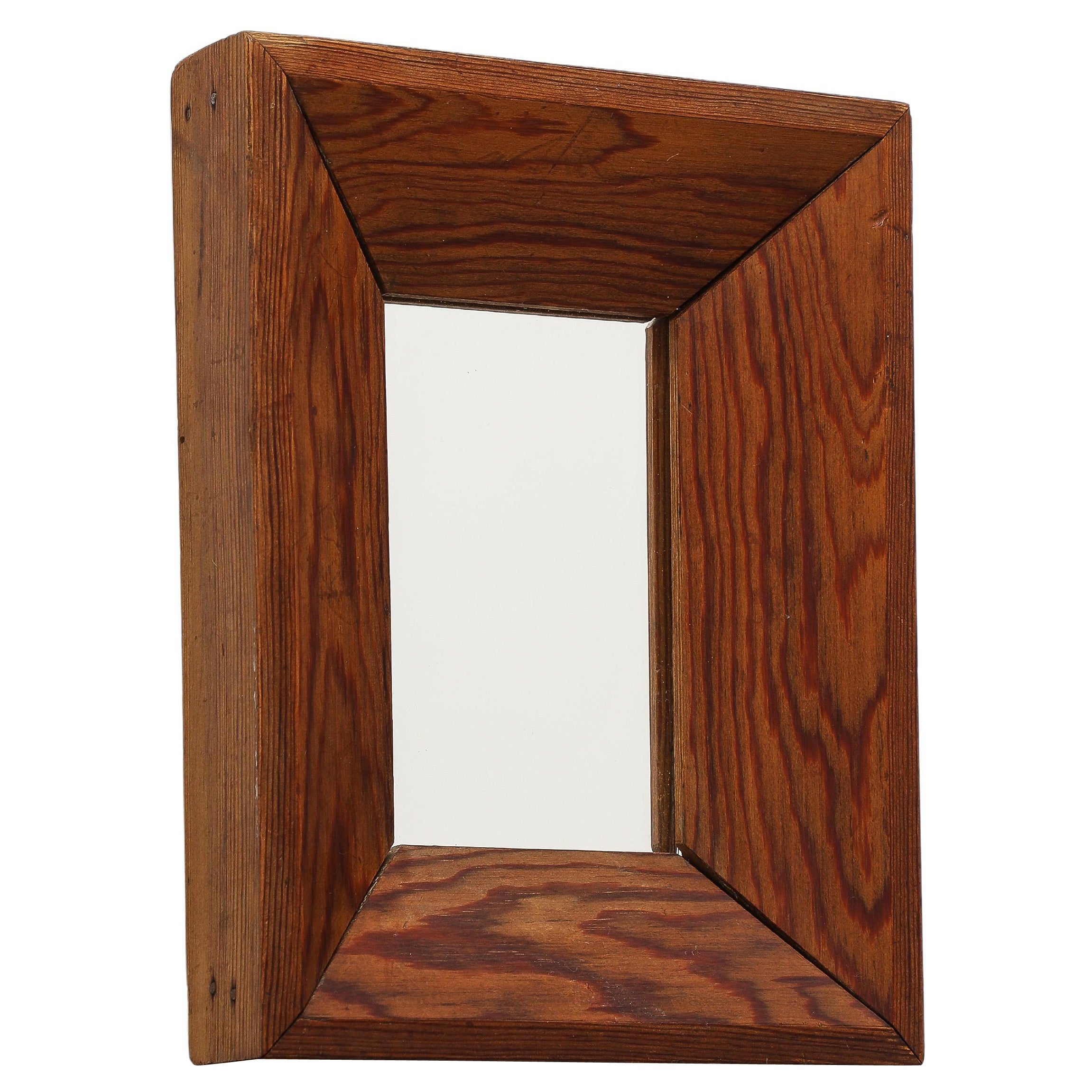 Specchi con cornice profonda in abete francese, anni '40 in vendita