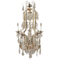 Late 19th Century Gilt Bronze and Crystal Chandelier 2