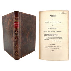 Coleridge, Samuel Taylor: POESIE SU VARIE SOGGETTI