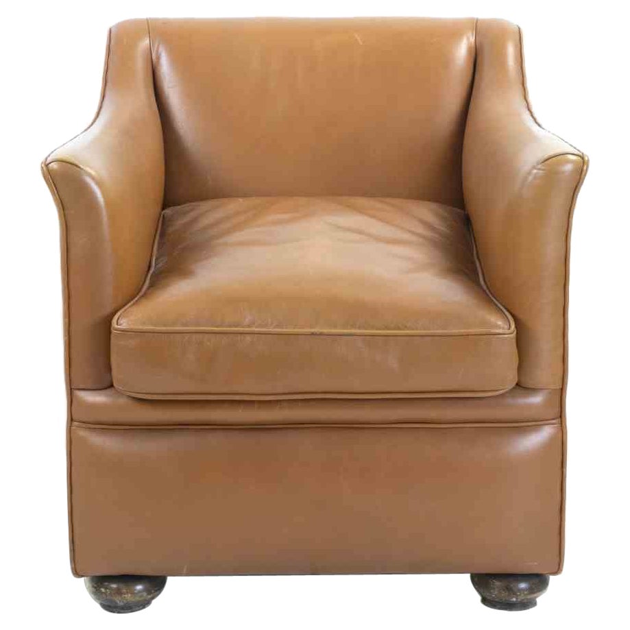 Vintage Leather Armchair, Mid-20th Century