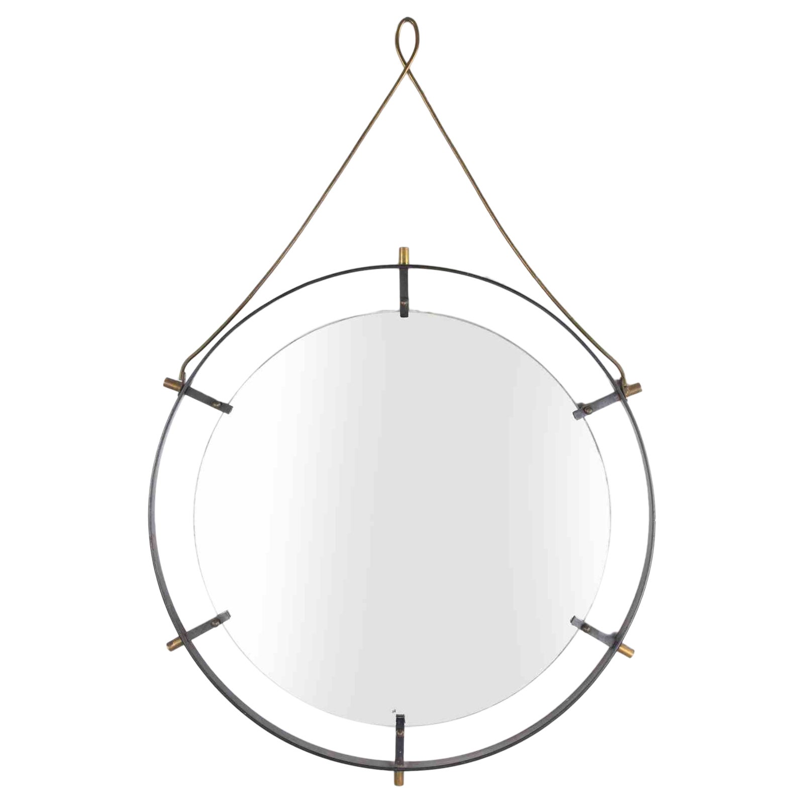 Vintage SantAmbrogio and De Berti Mirror, 1960s