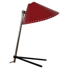 Lampe de table ou lampe murale rouge "Pinocchio" de HJ Busquet pour Hala Zeist, années 1950