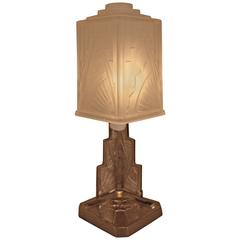 French Art Deco Table Lamp by Des Hanots