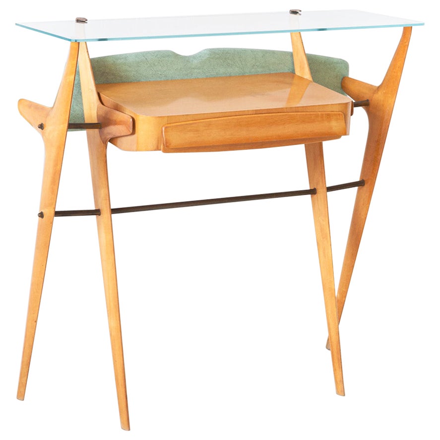 Italienischer Konsolentisch aus den 1950er Jahren: Ein skulpturales Meisterwerk des Mid-Century-Designs