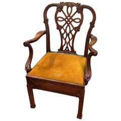 Antique 19th century mahogany metamorphic library chair