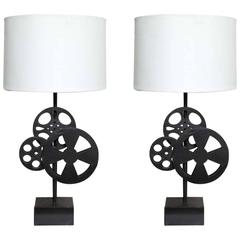 Pair of Cinema Table Lamps