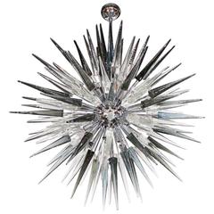 Handblown Murano Glass Spiked Starburst Chandelier circa 2010 8