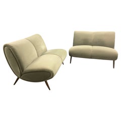 set of 2 norman bel geddes sofas
