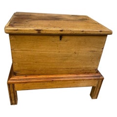 Antique French Pine Chest/Side Table