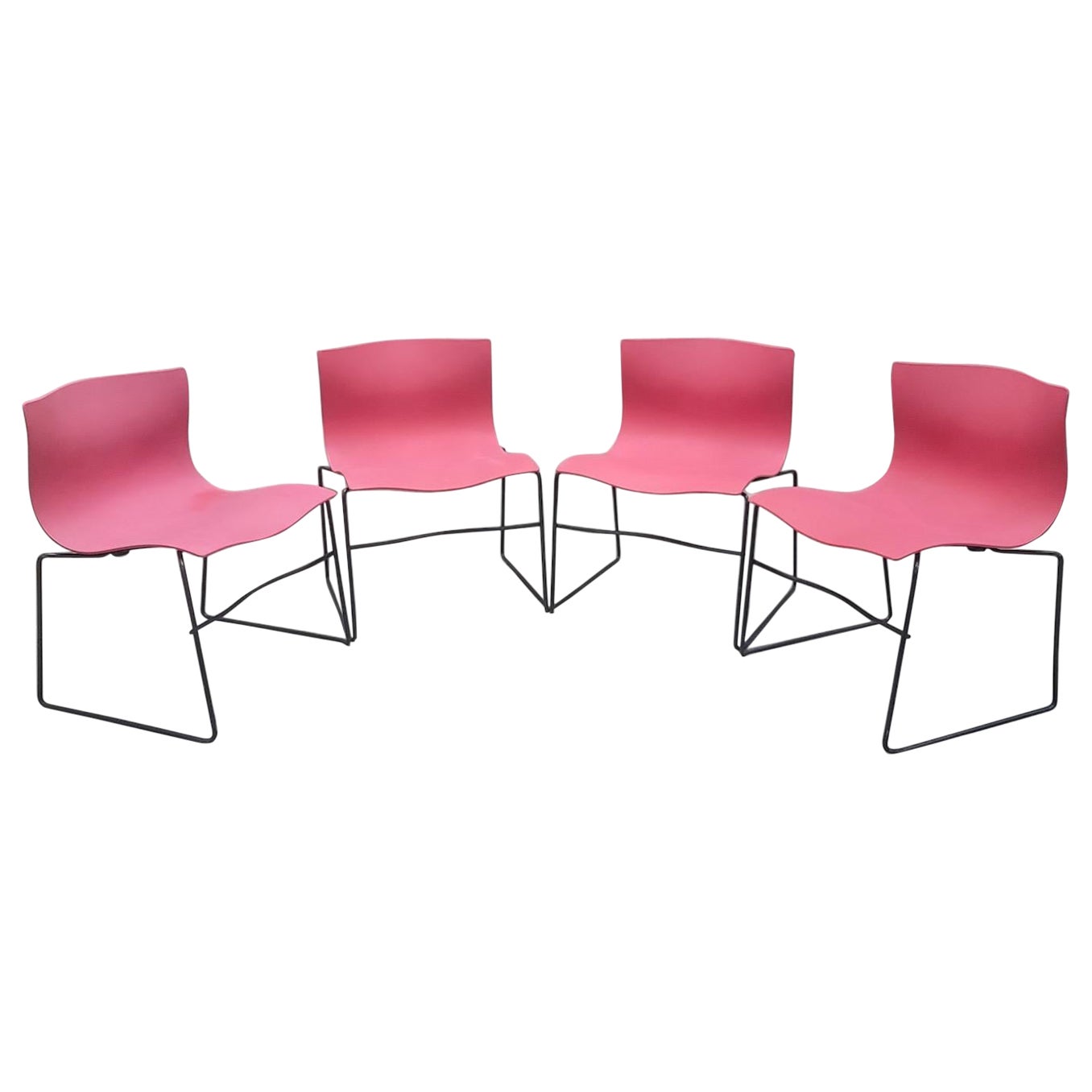 MCM Massimo and Lella Vignelli for Knoll Internat Handkerchief Chairs - Set di 4