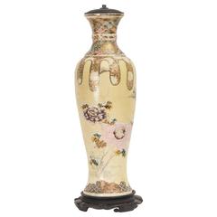 Hand-Painted Floral Pattern Japanese Lamp