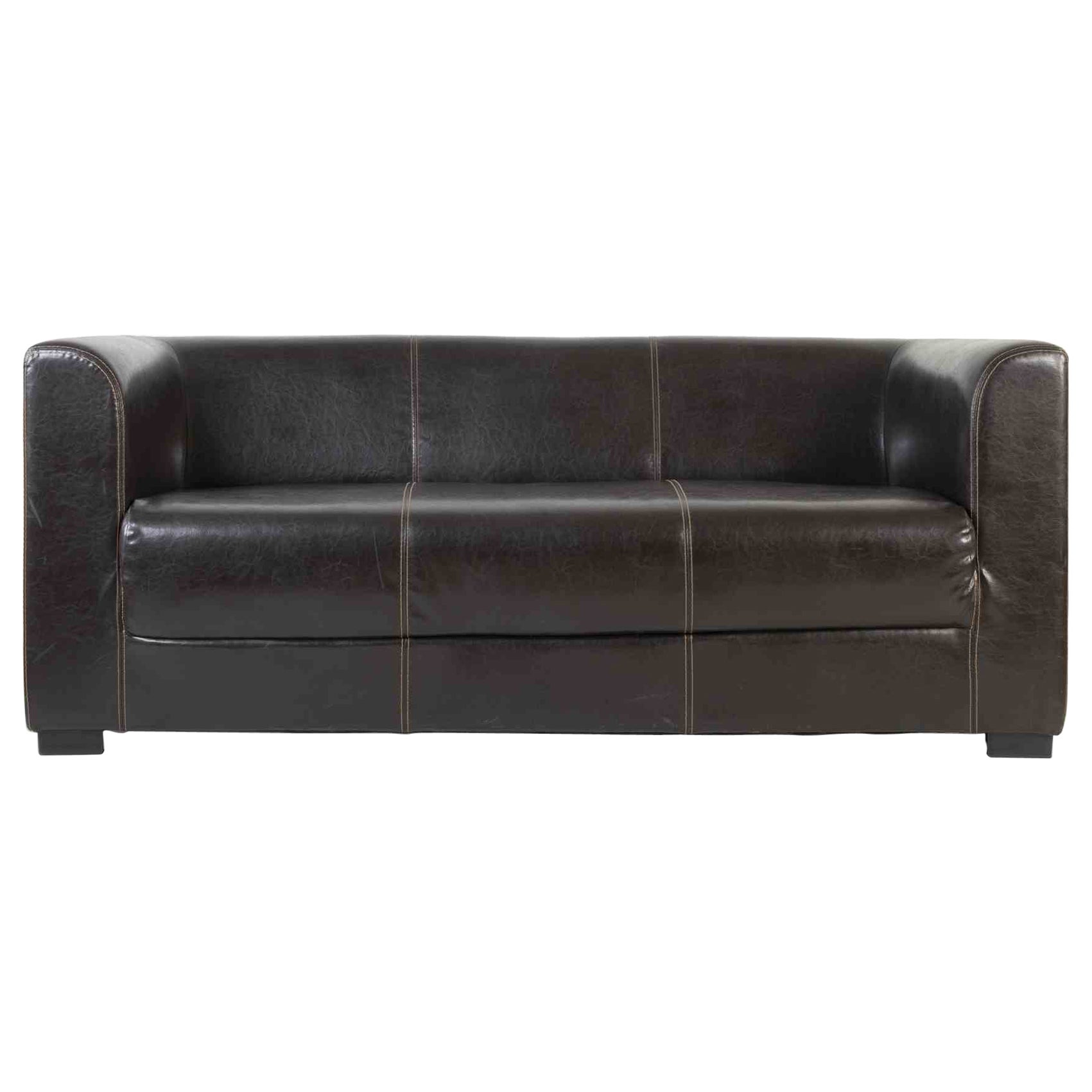 Leather Sofa, Italy 1960s